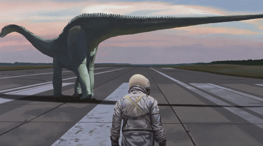 Scott Listfield: An Astronaut Dinosaur Page Turner