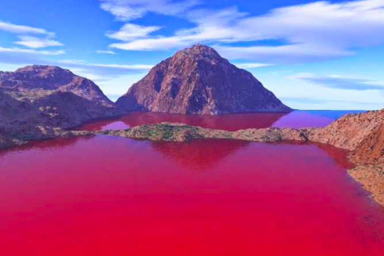 озеро красное